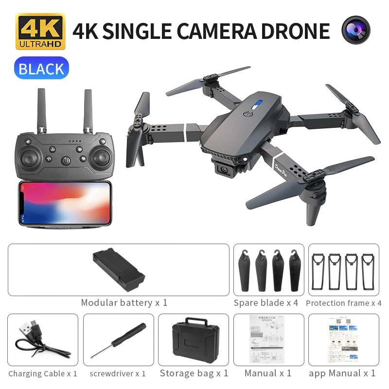 Drone Camera Mount - E88 ProIntelligent Folding Drone Supports single/Dual