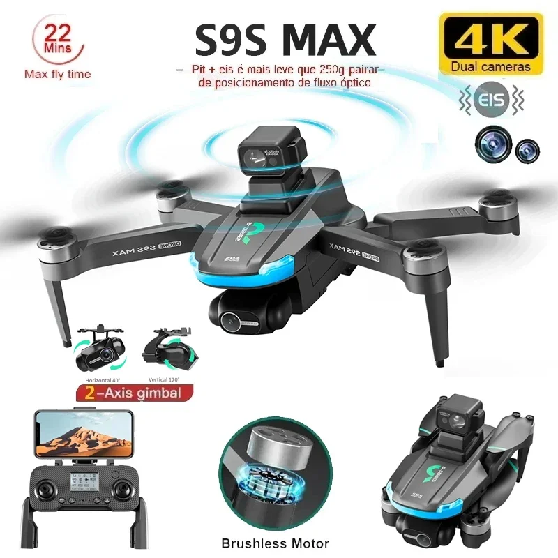 NEW S9S MAX MINI Drone 4K 2-Ax - Drone Camera Lens review and price